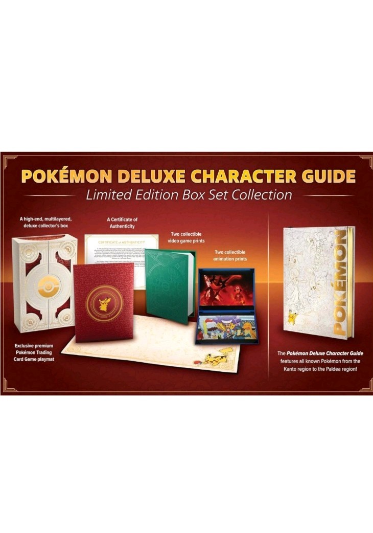 Pokémon Deluxe Character Guide Limited Edition Box Set Collection(PIKA EDITION)