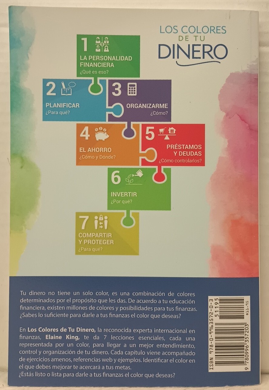 LOS COLORES DE TU DINERO by Elaine King (2015, Pb) * SPANISH * FREE SHIPPING *