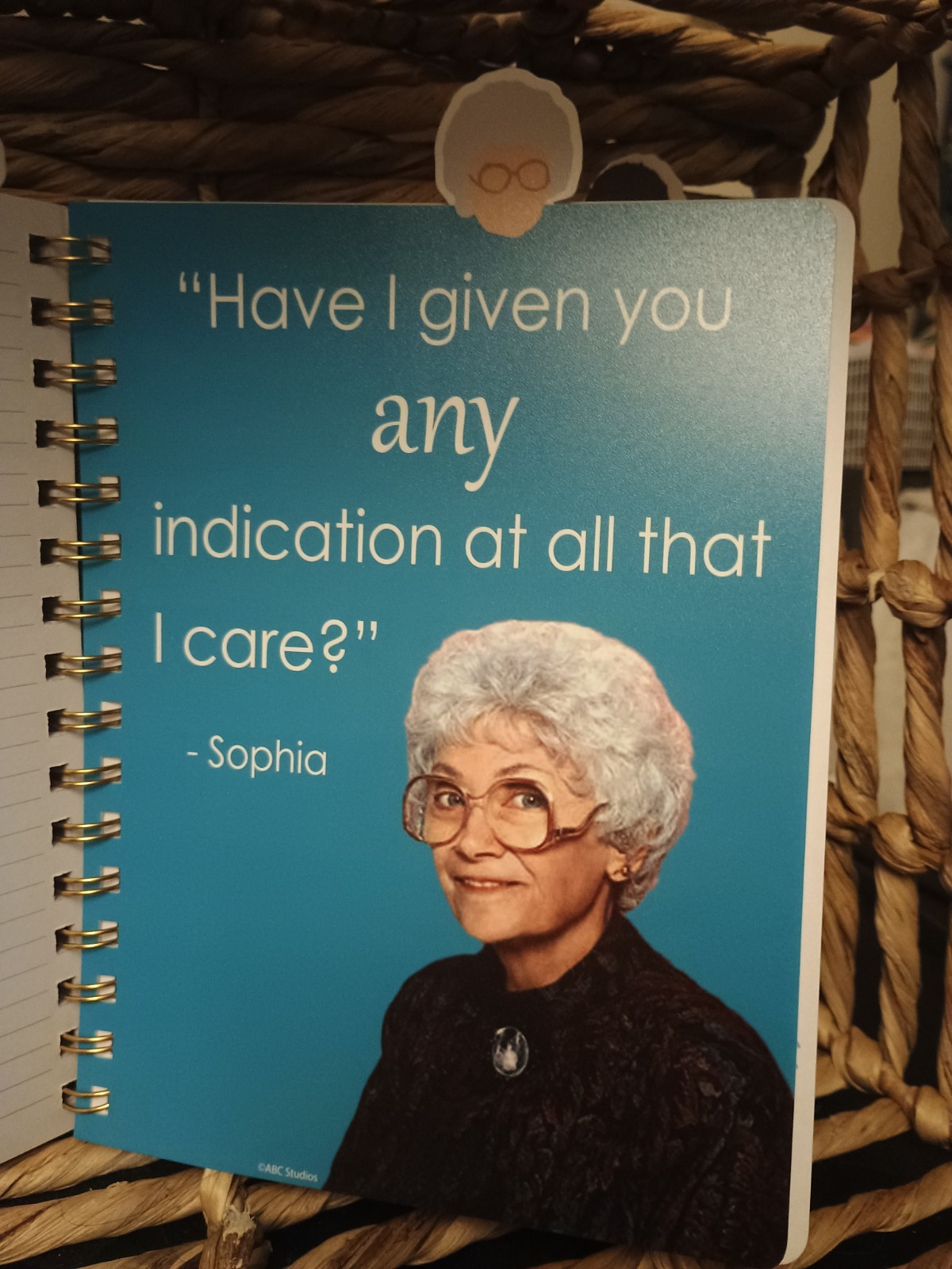 NEW – Golden Girls Spiral Spiral Notebook with Bookmarks – 96 Pages