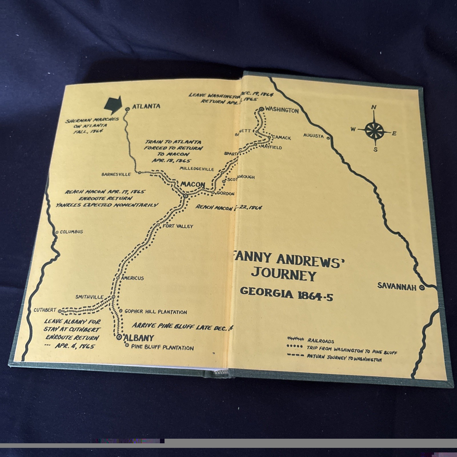 The War-Time Journal Of A Georgia Girl 1864-1865 Eliza Francis Andrews 1976 HB