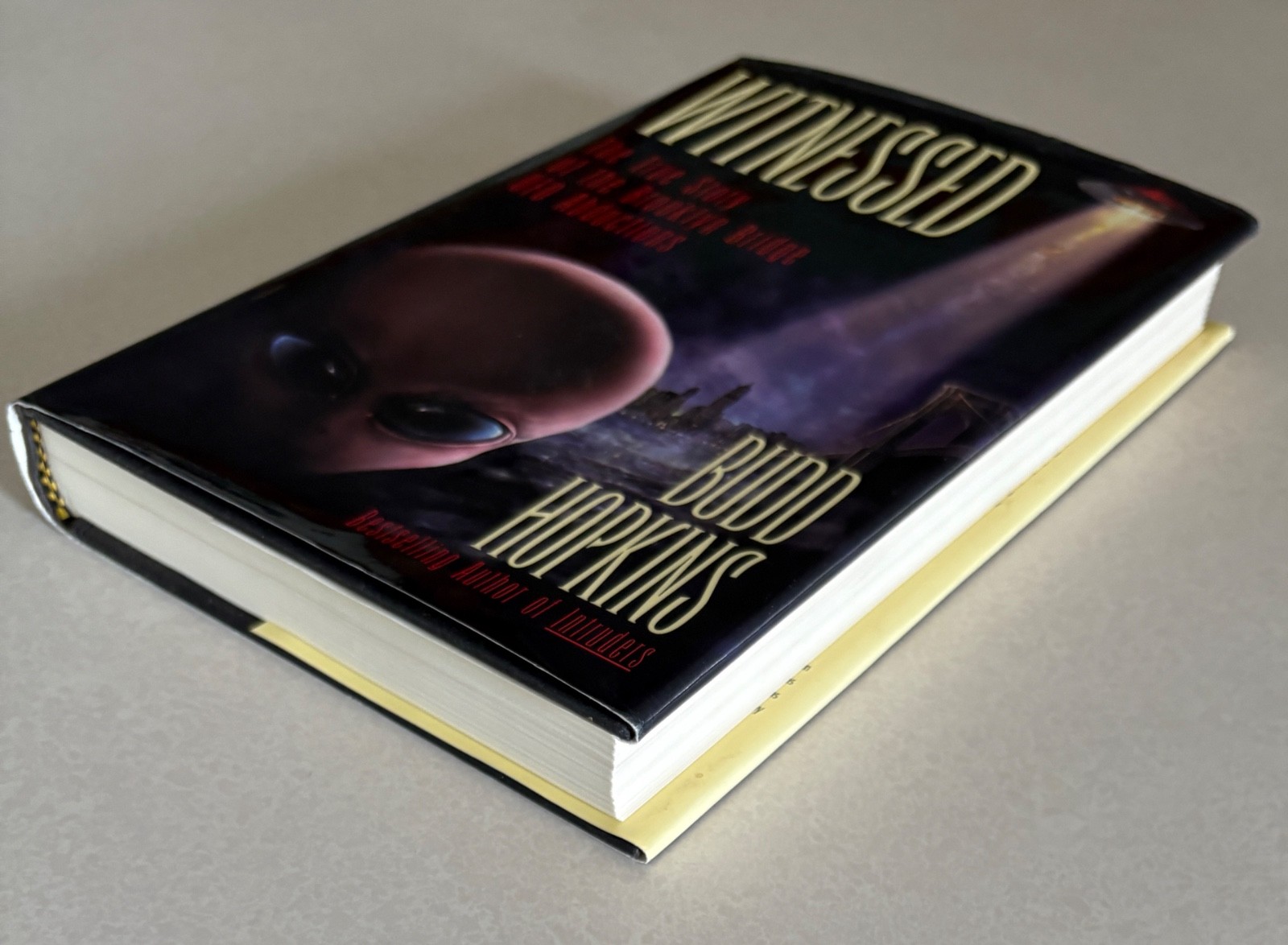 Witnessed: True Story of Brooklyn Bridge UFO Abductions by Budd Hopkins, HC-DJ
