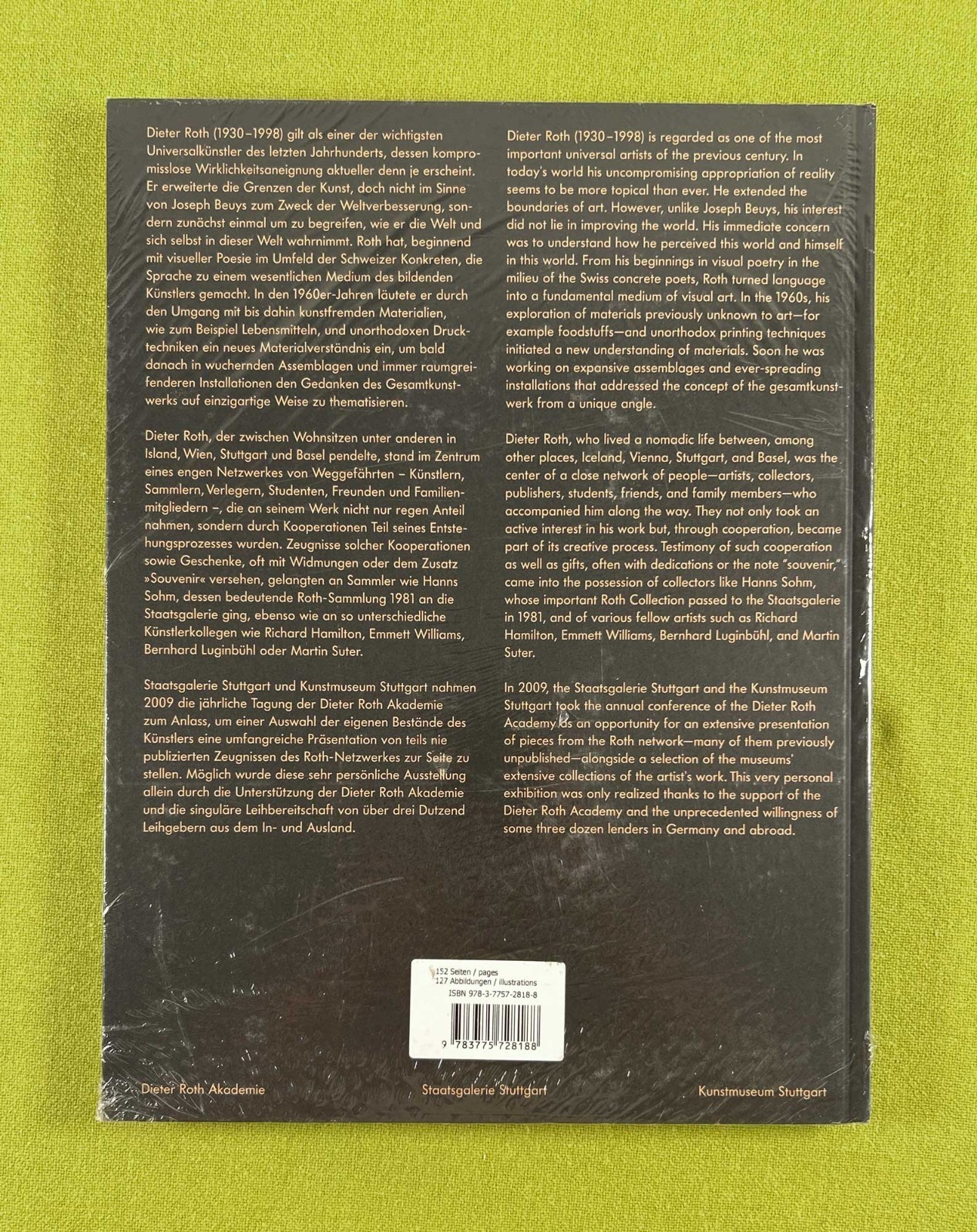 ‘DIETER ROTH: SOUVENIRS’ By Ina Conzen & Beat Keusch HC NEW SEALED