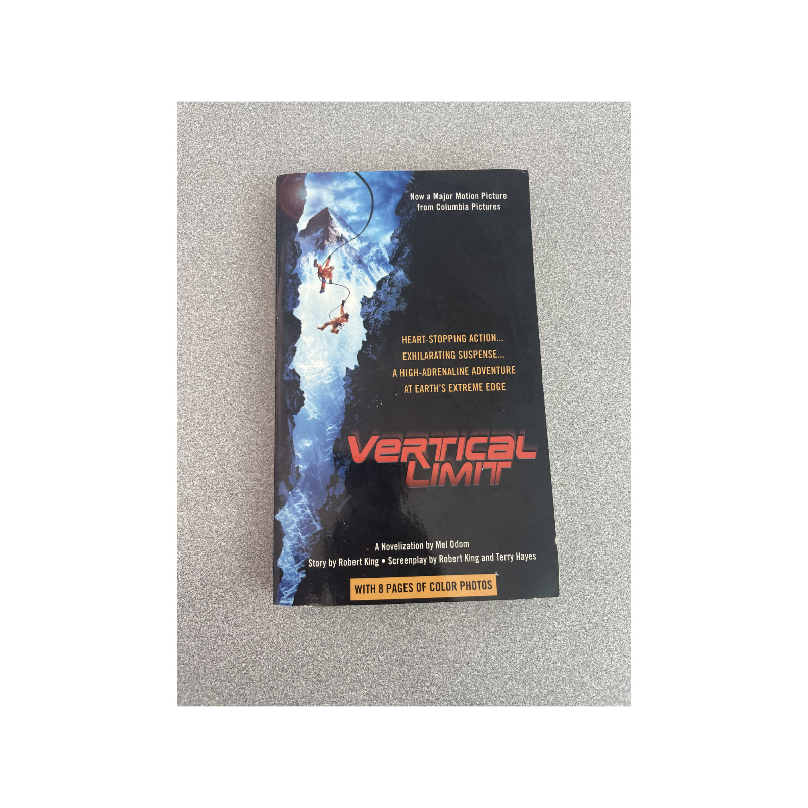 Vertical Limit Movie Novel Paperback by Mel Odom 2000 Adventure Thriller Book