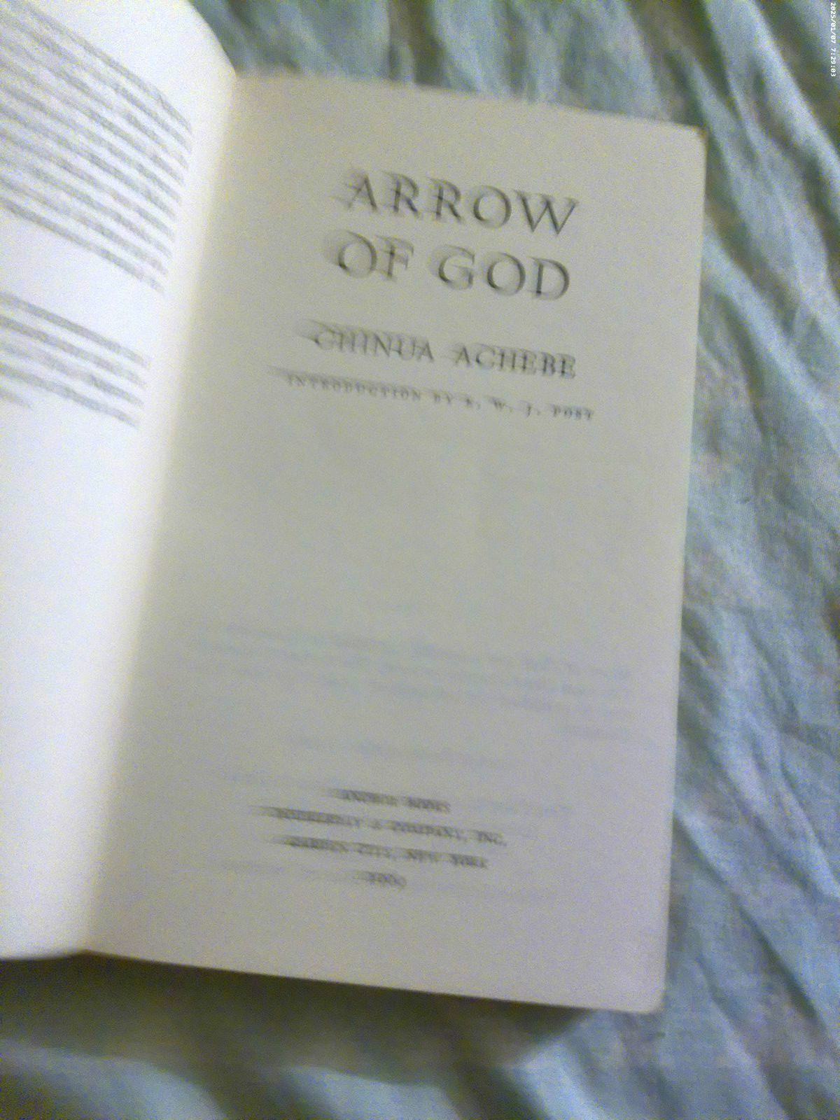 2 pbs by Chinua Achebe NO LONGER AT EASE & THE ARROW OF GOD