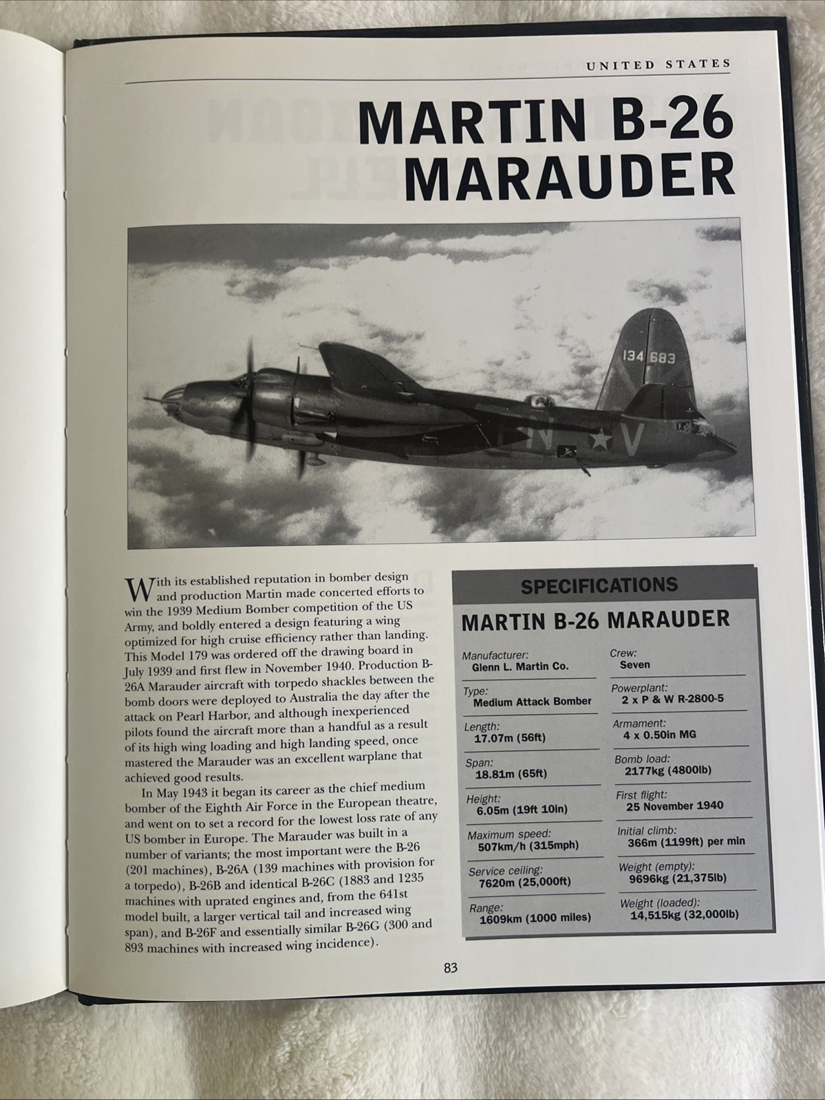 Aircraft of World War II Mike Sharpe 2000 First Edition Hardcover WWII