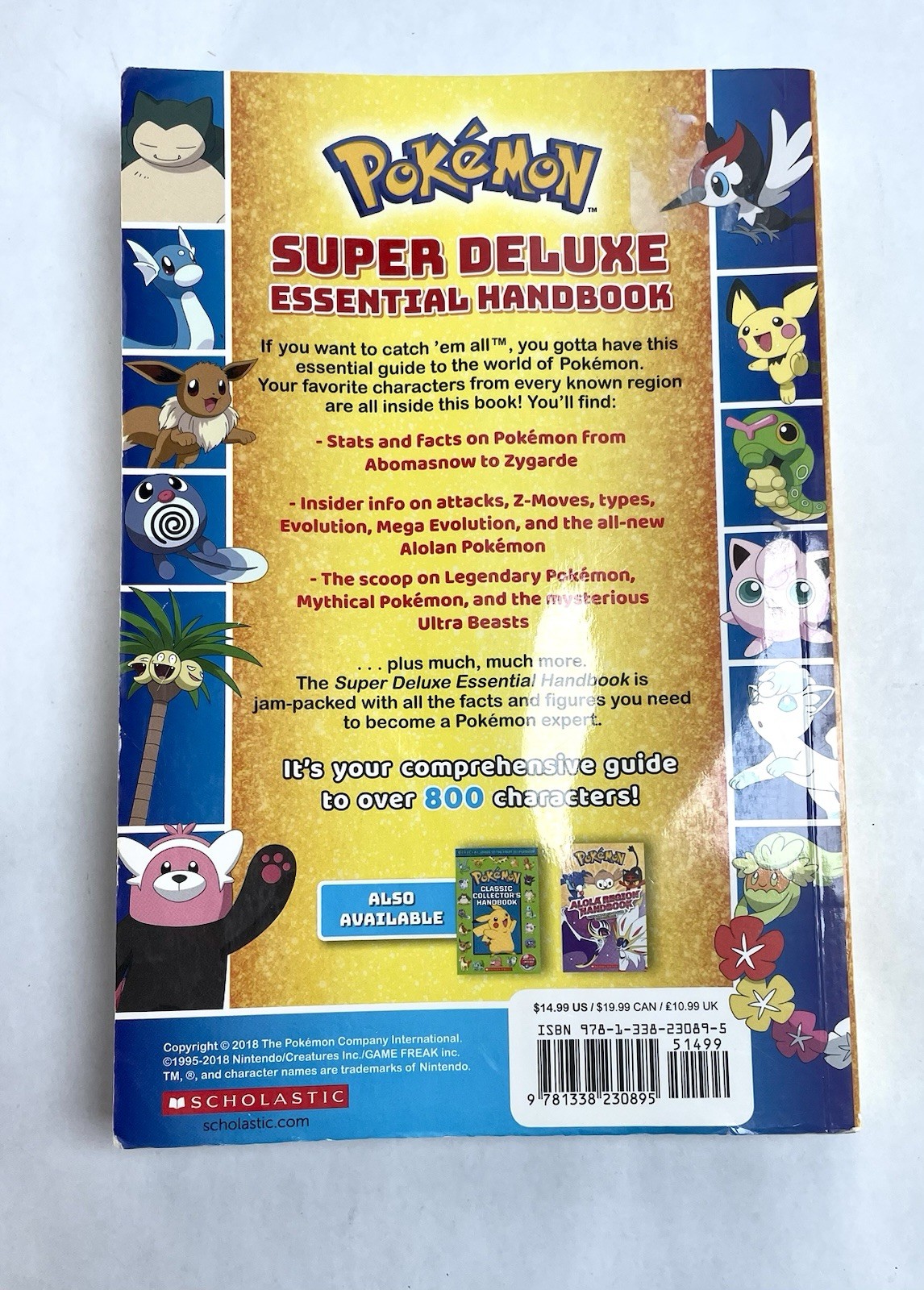 2018 1st Printing Pokémon Super Deluxe Essential Handbook ScholasticCollectible