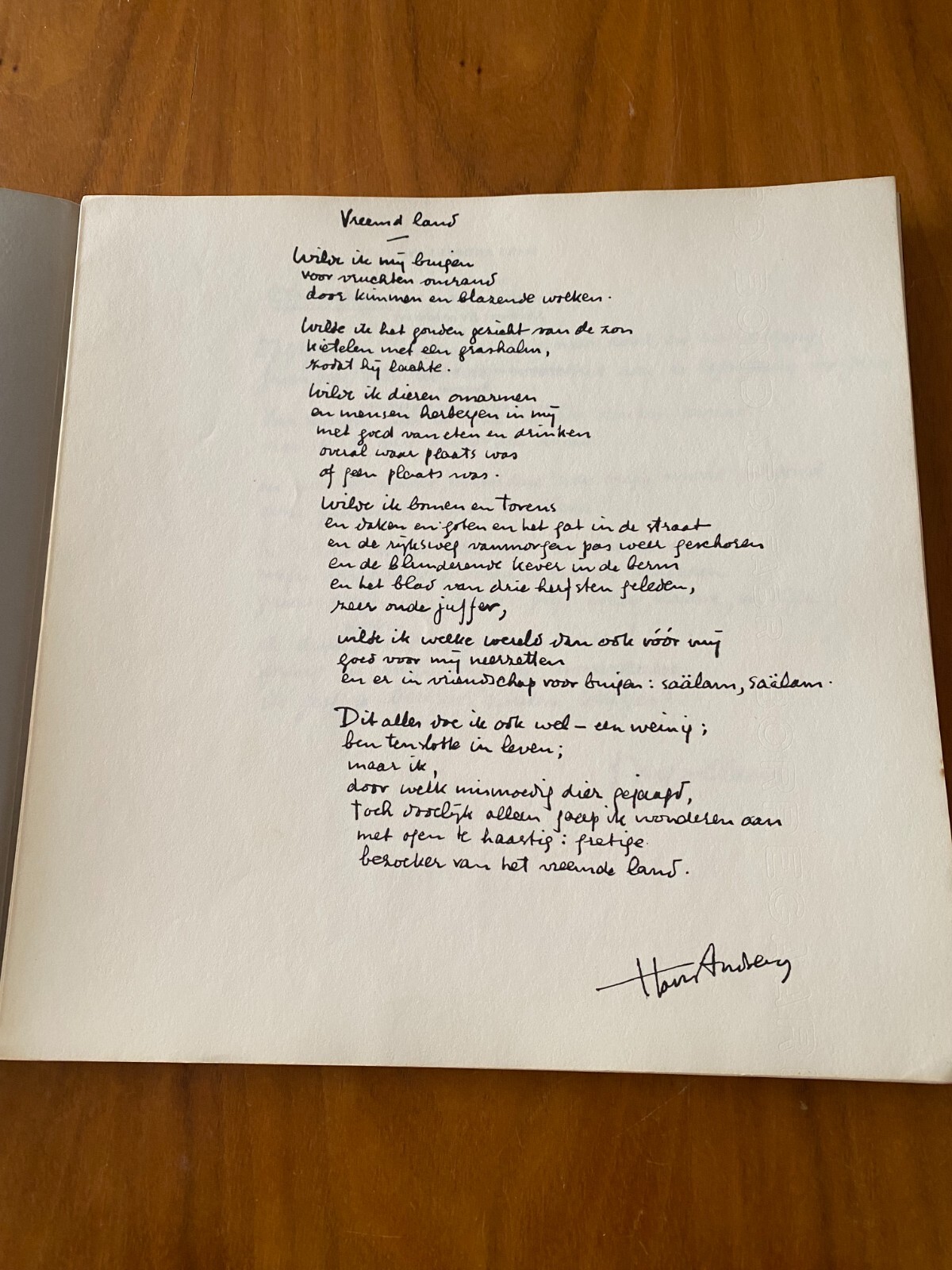Quadrat Print Written Language Contemporary Poetry Collected by Simon Vinkenoog