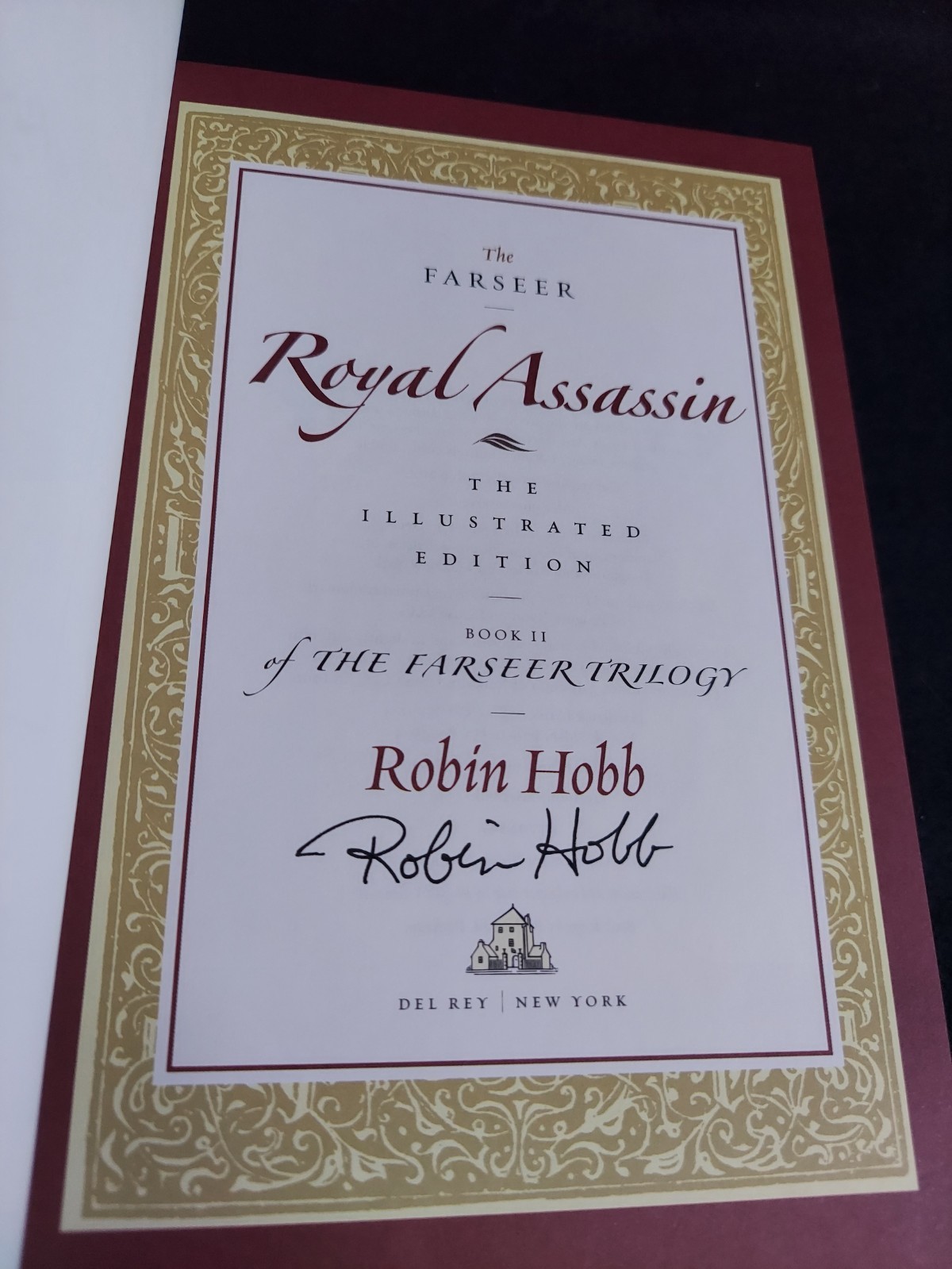 Robin Hobb ~ Farseer Trilogy Illustrated Assassin’s Apprentice ~ SIGNED 1st Set!