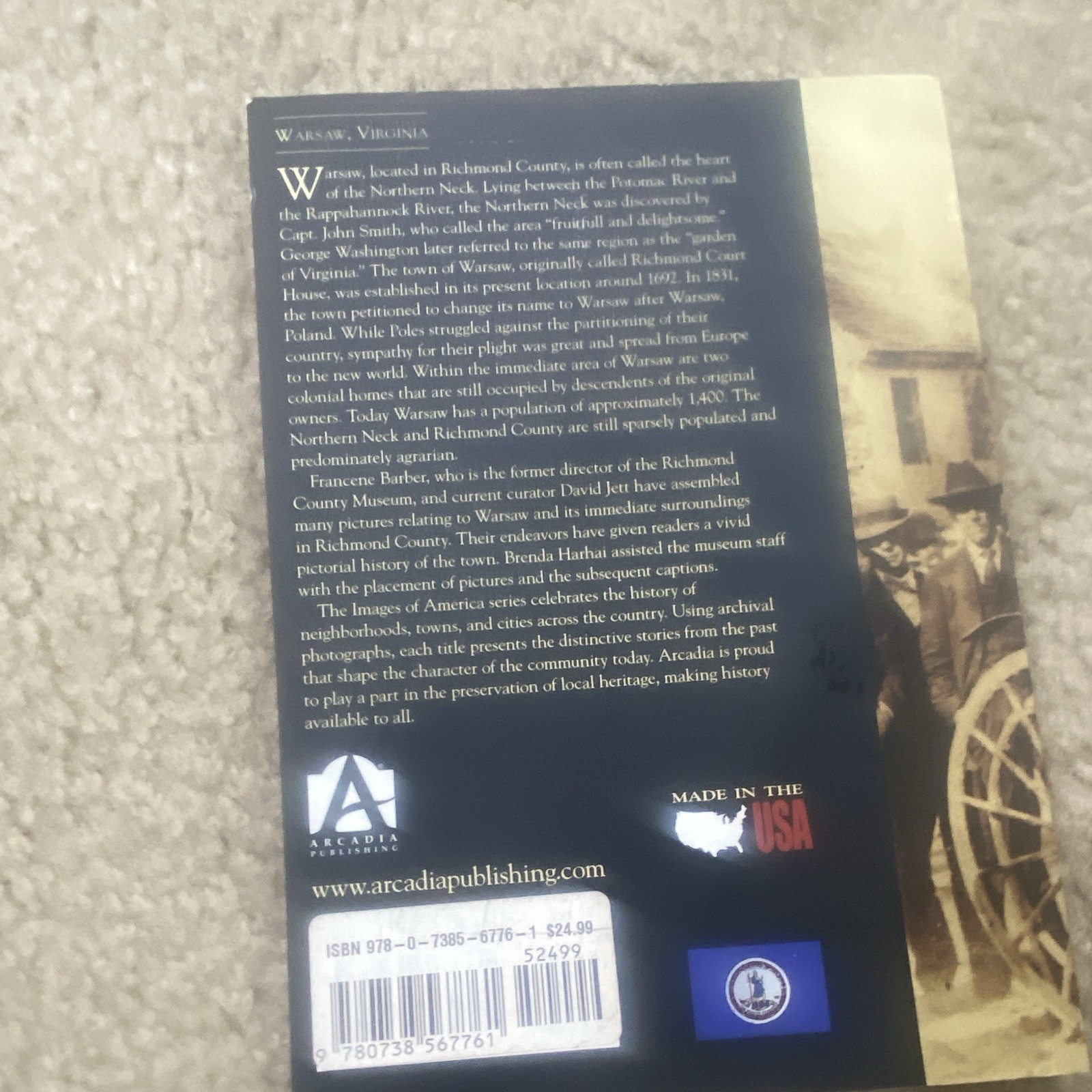 Arcadia Images of America Warsaw Francene Barber & David Jett 2010 Paperback