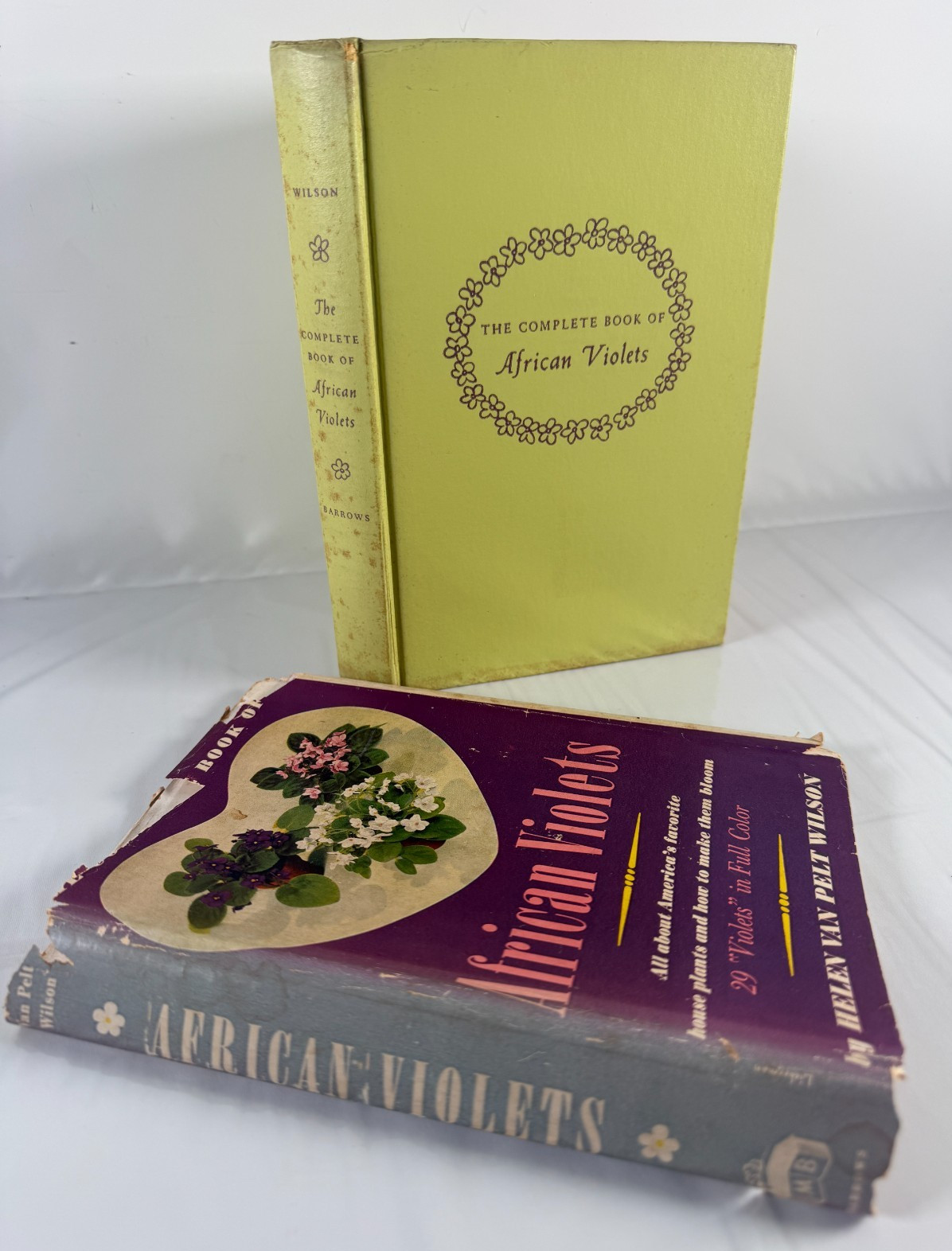 Book of African Violets by Helen Van Pelt Wilson 1953 4th Print HCDJ