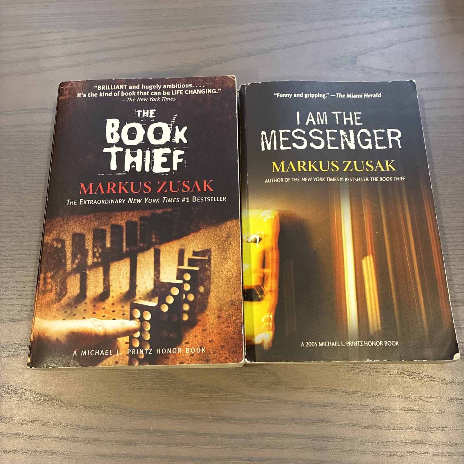 Markus Zusak 2 Paperback Lot : The Book Thief and I Am The Messenger Young Adult