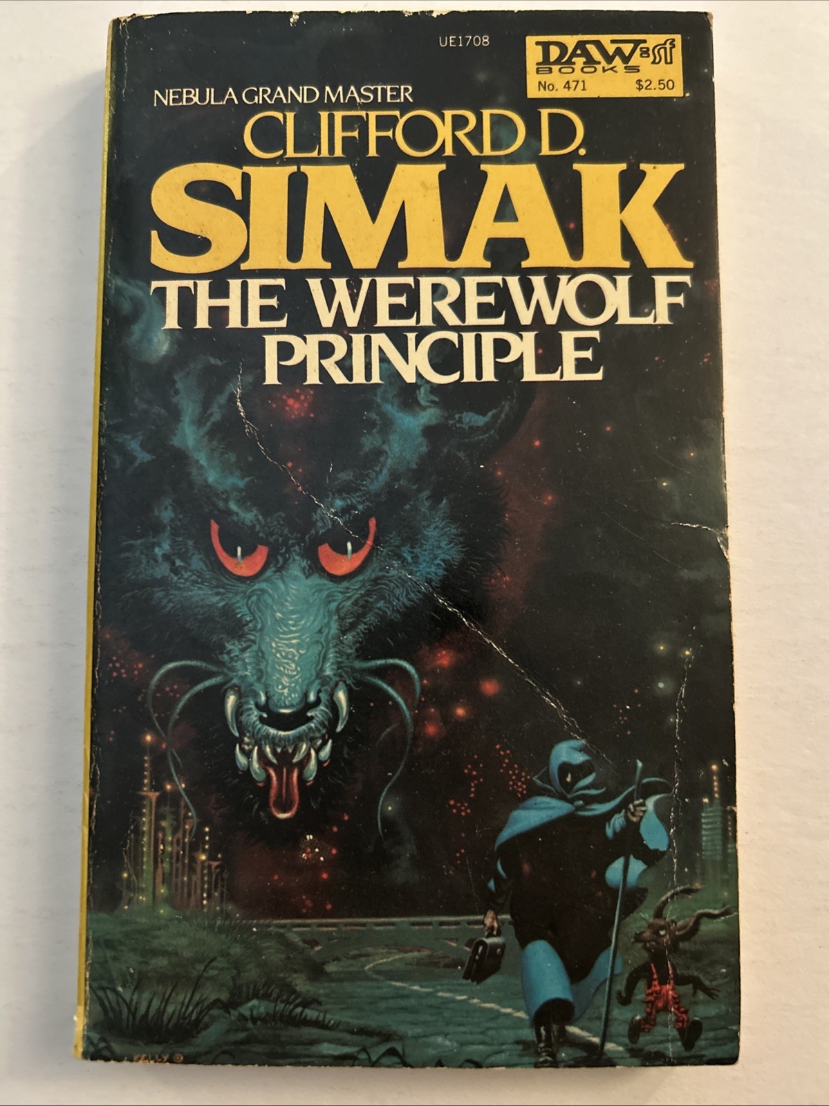 The Werewolf Principle Clifford Simak Vintage 1982 1st DAW #471 Sci Fi Horror