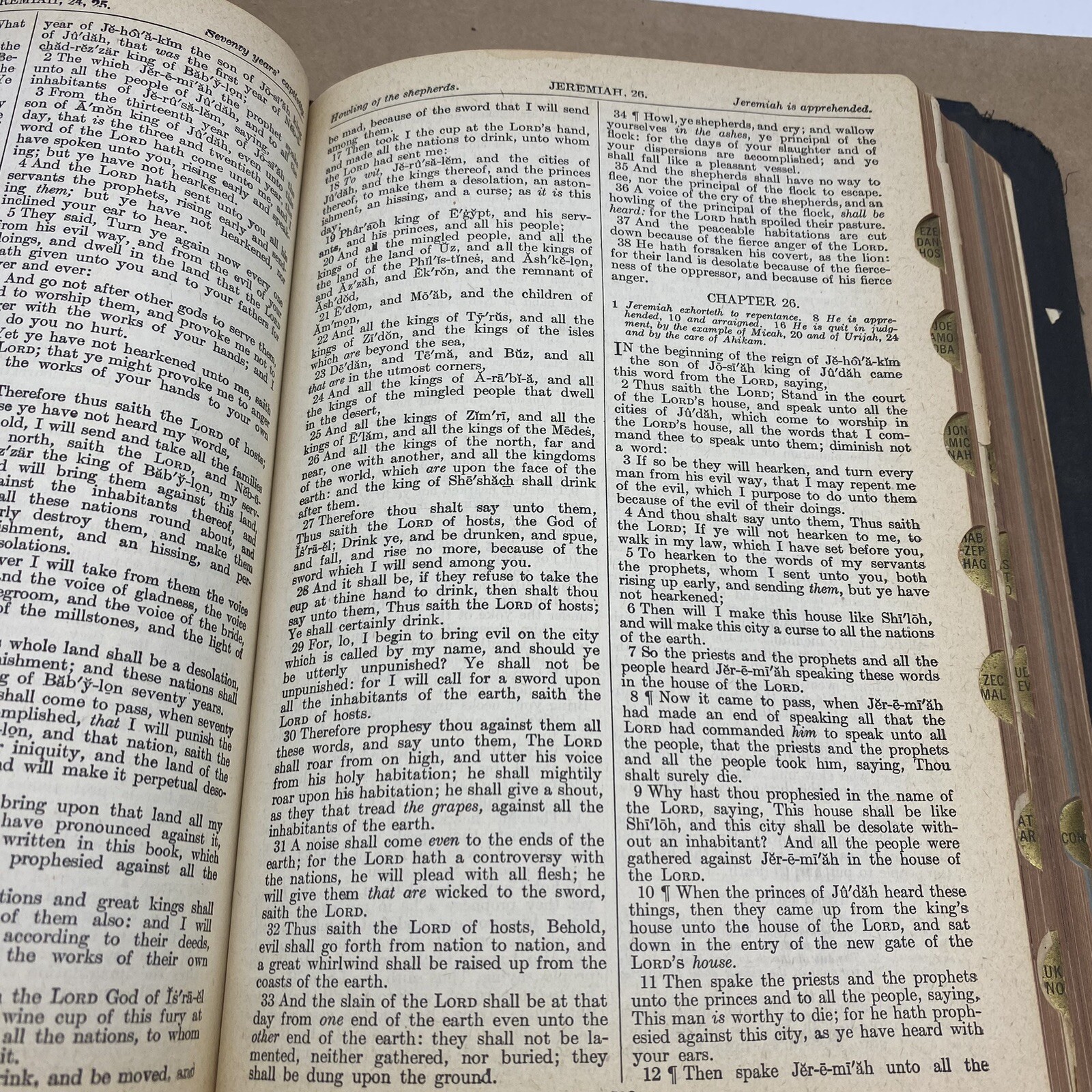 Holy Bible, The Inspirational Bible KJV 1941 Leather Thumb Index John A. Dickson