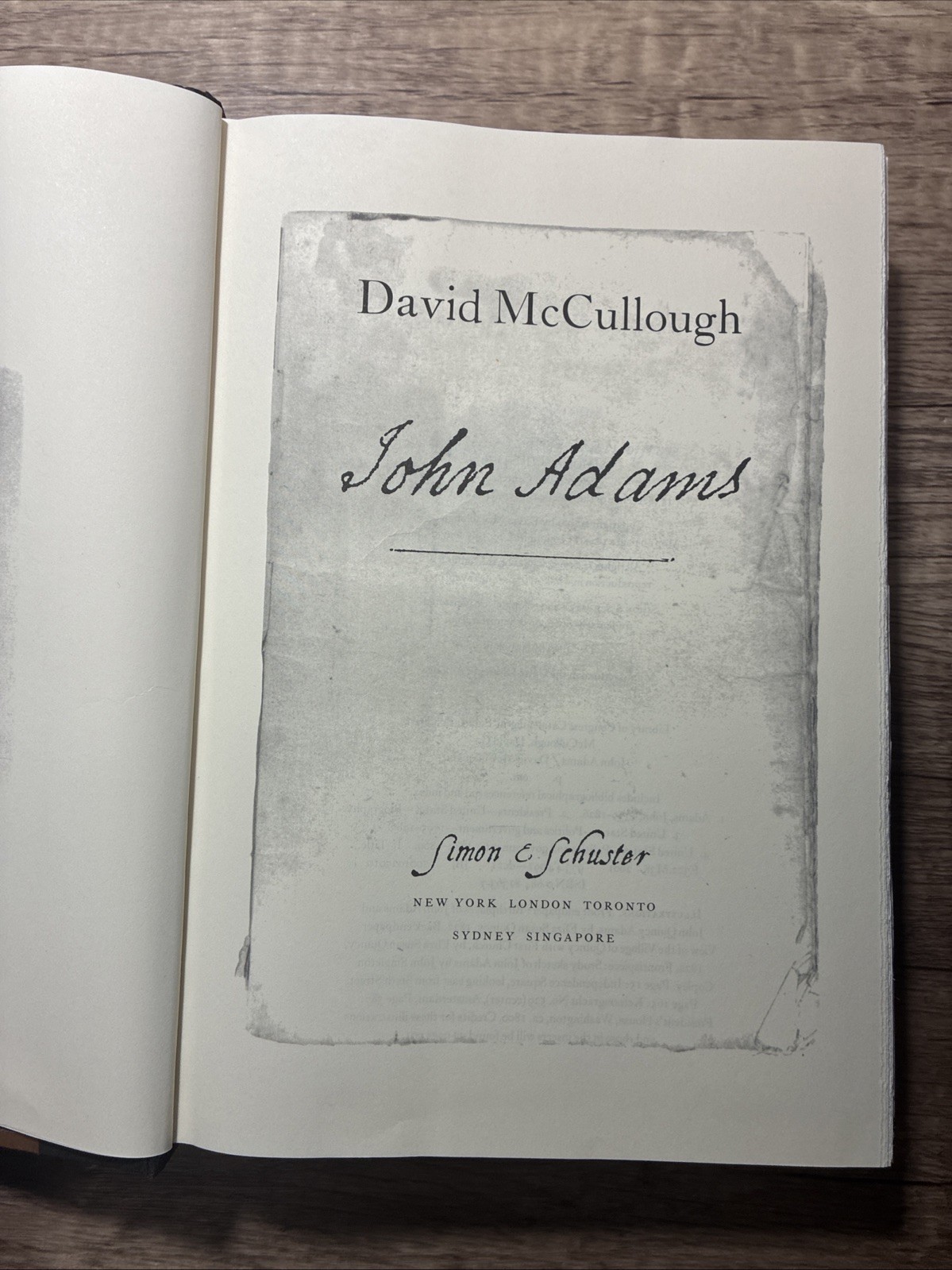 John Adams by David McCullough (2001, Hardcover)