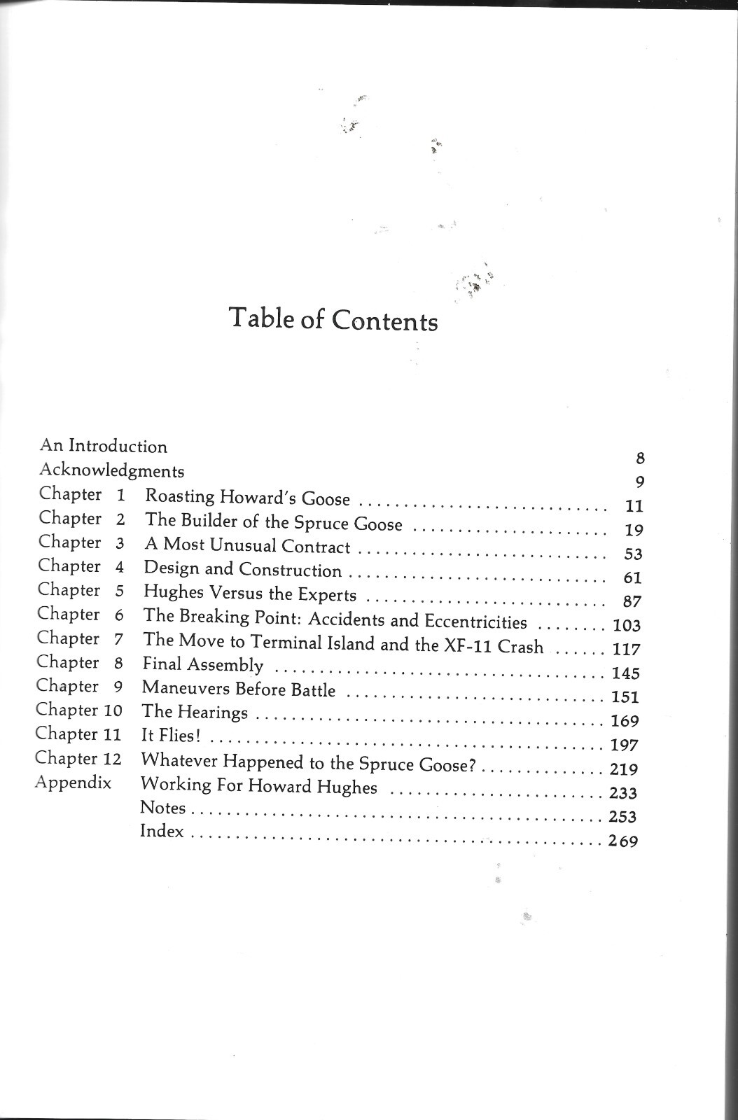 Howard Hughes & His Flying Boat HB w/dj-1982-Charles Barton-272 pages