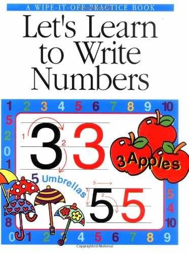 Let’s Learn to Write Numbers: A – Spiral-bound, by No author – Very Good