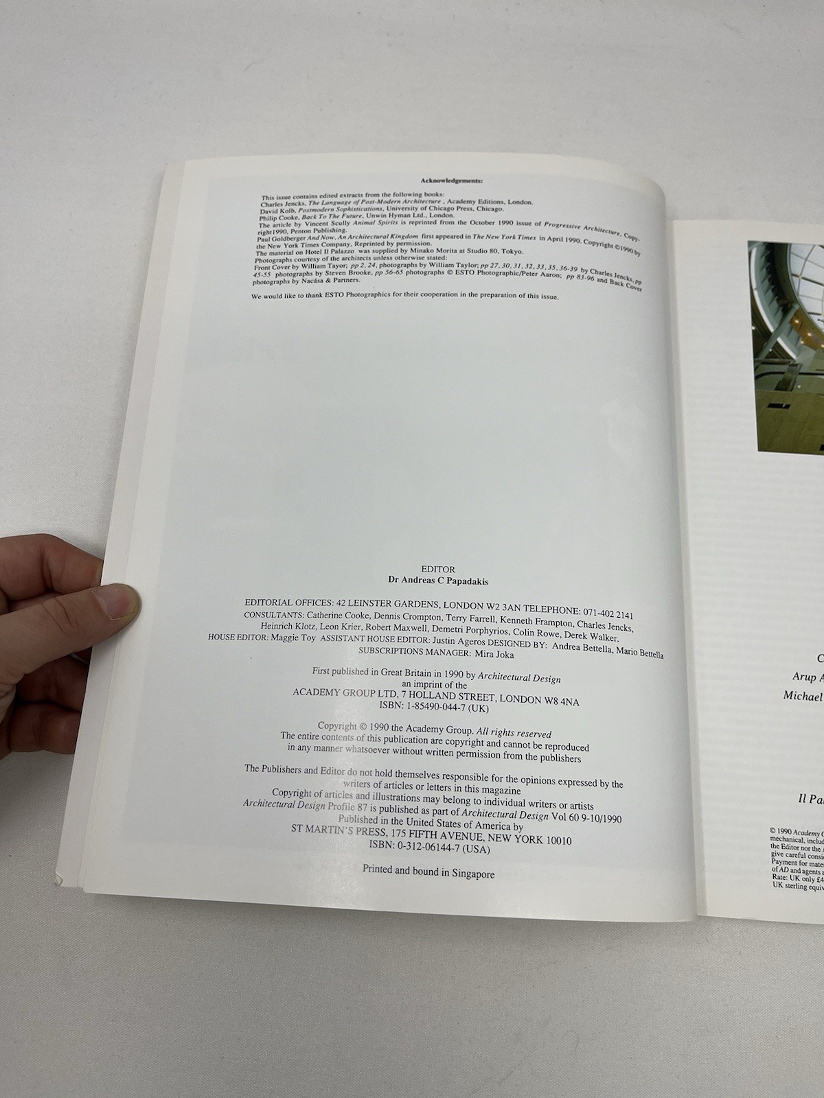 Post-Modernism On Trial Architectural Design 1990