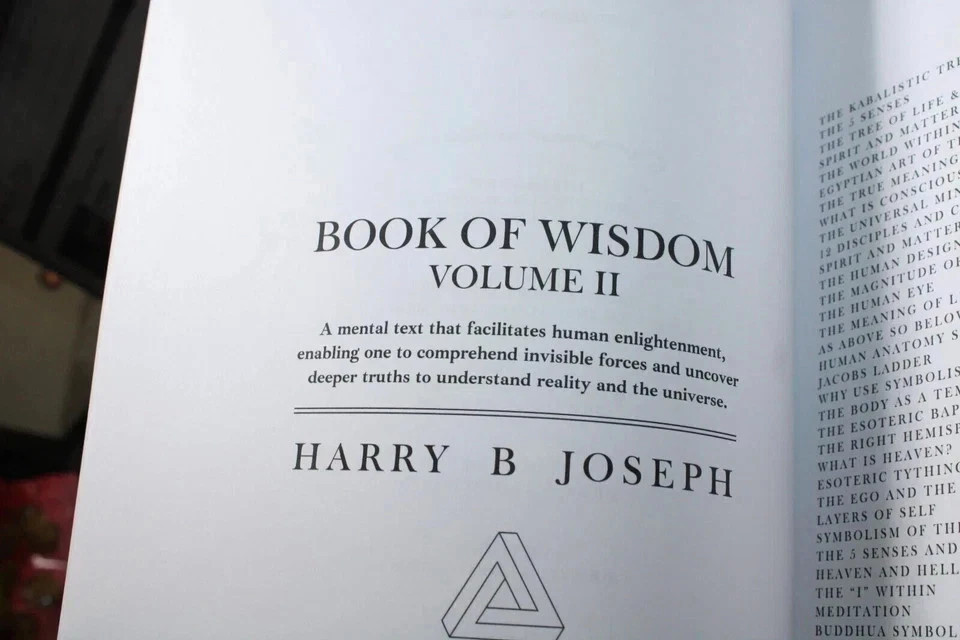 Book of Wisdom Volumes 1 & 2 by Harry B. Joseph -Paperback Bundle