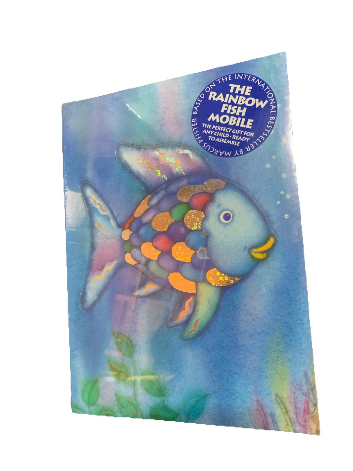 Rare VTG THE RAINBOW FISH MOBILE By Marcus Pfister 1992 Printed In Hong Kong NOS
