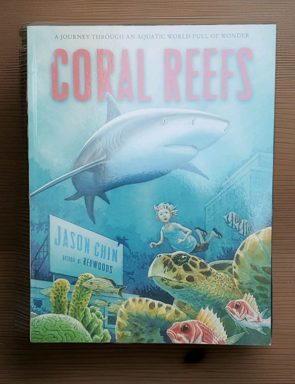 Square Fish Coral Reefs by Jason Chin, Trade Paperback 2016, Marine Life