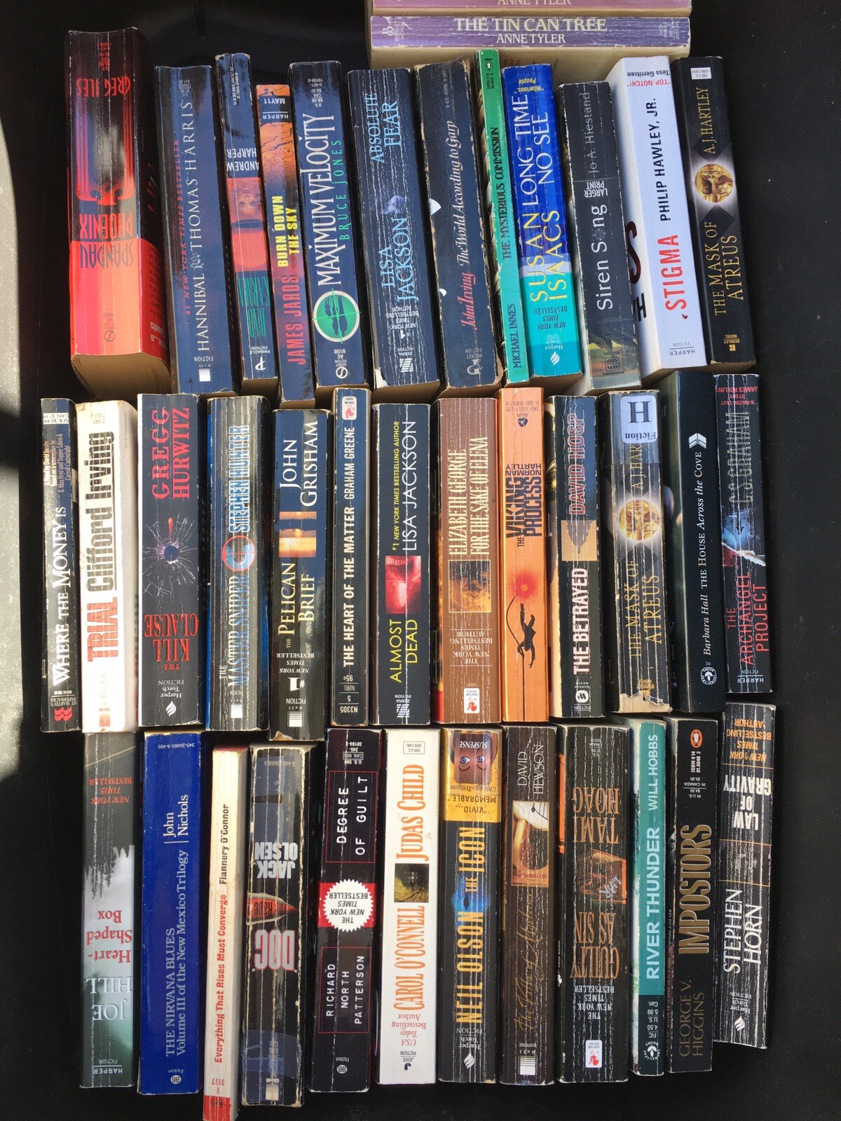 Mix Lot Of 10 Suspense Crime Mystery Thriller Fiction Paperback Books Random
