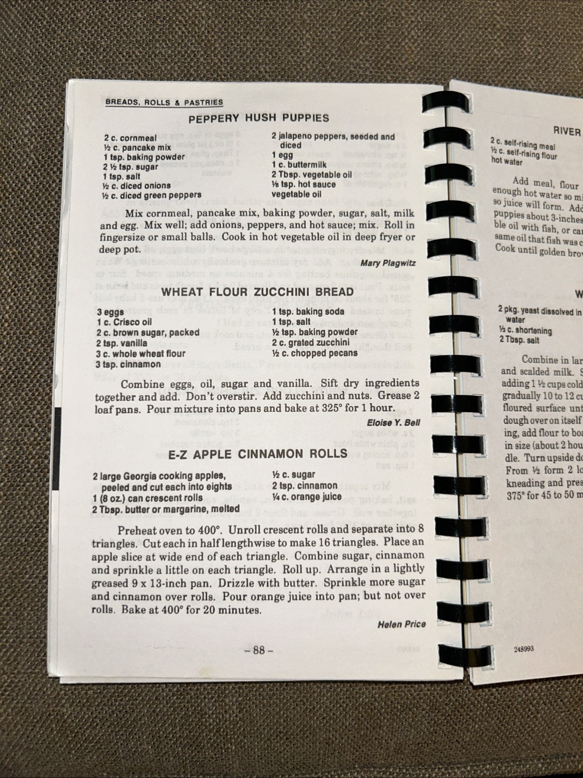 Family Favorites West Acres Baptist Church Cookbook Evans, Georgia 143 Pages