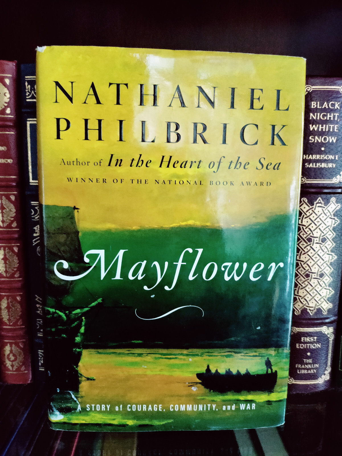 Mayflower_Nathaniel Philbrick_HCDJ_1st Edn / First Print_2006_Ex-lib_Very Good