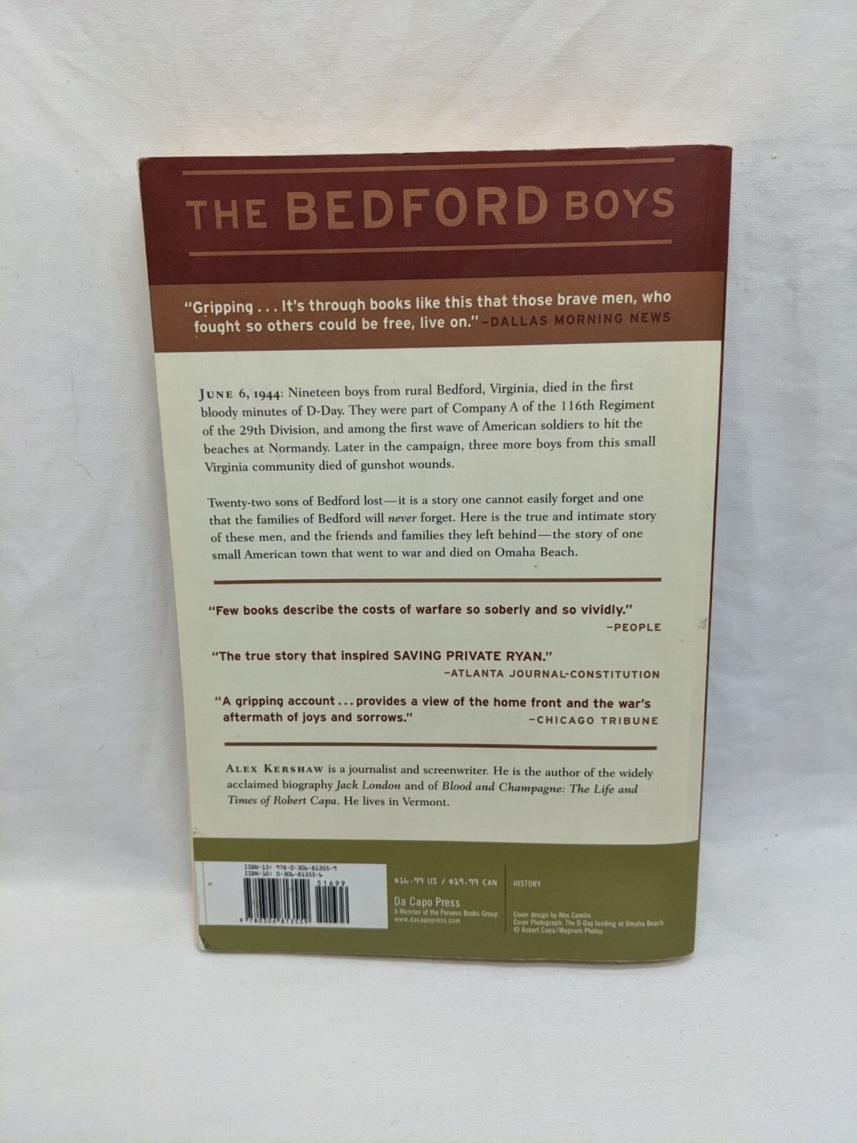 The Bedford Boys Alex Kershaw Book