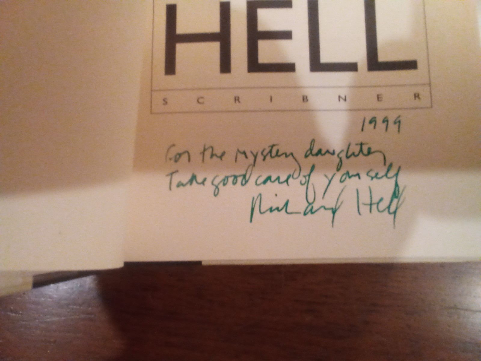 Richard Hell “Go Now” signed inscribed Voidoids Verlaine Television