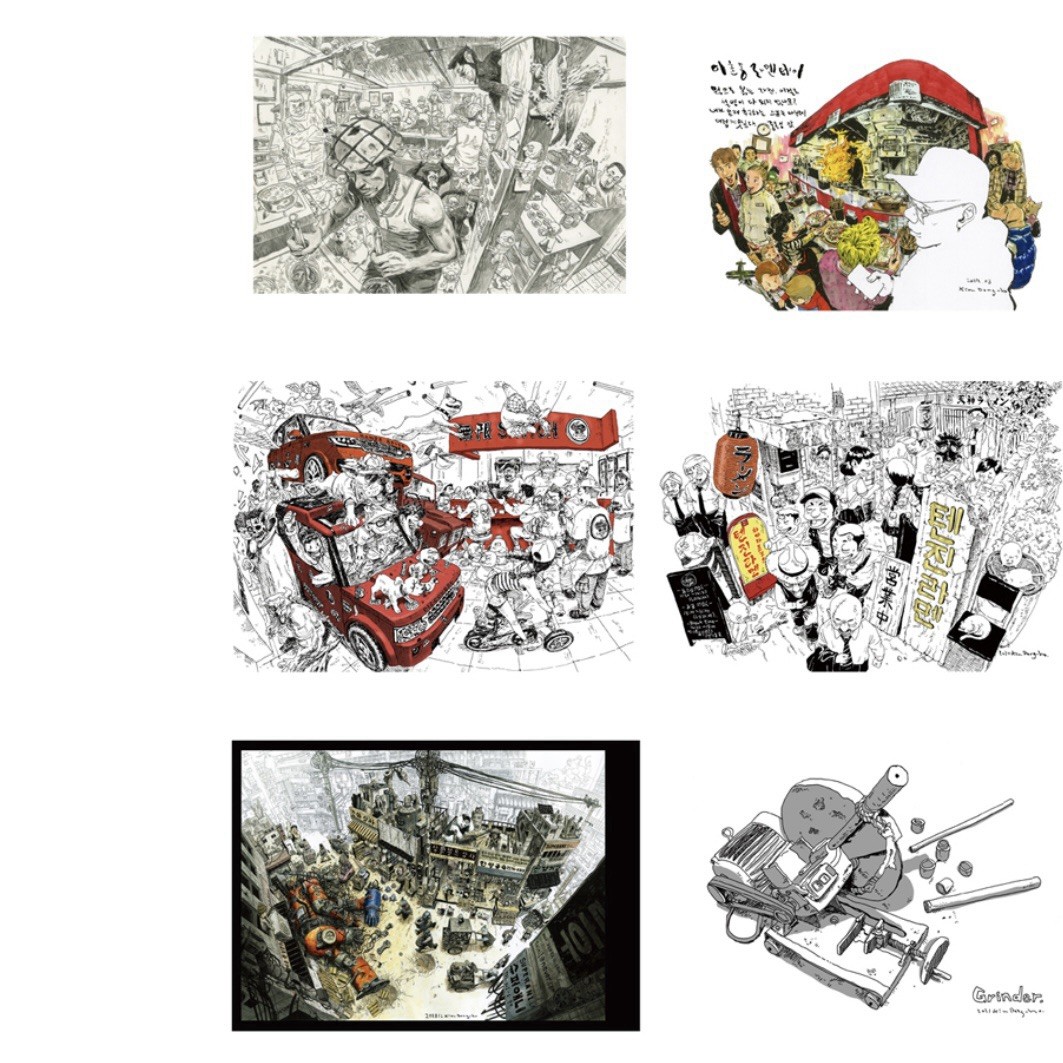 Dong-ho Kim’s Urban Sketch Collection Book Space Drawing 2022 Vol.3 Dong ho Kim