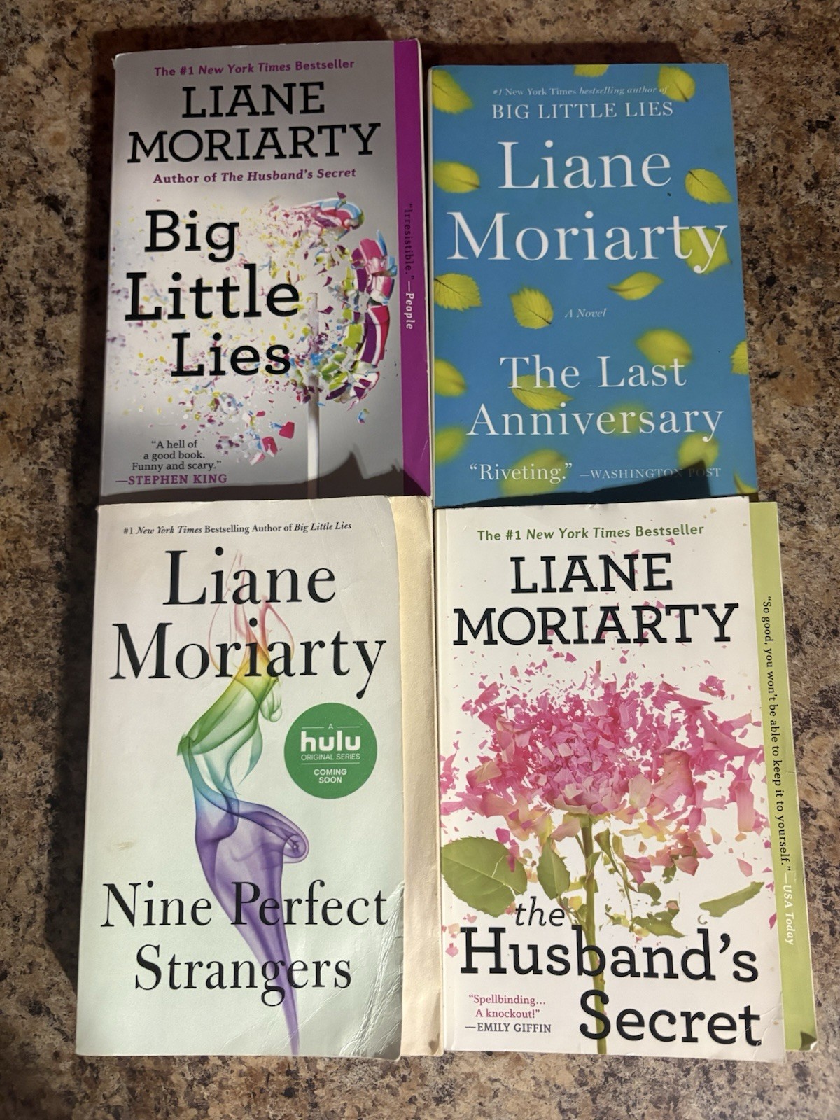 Liane Moriarty 4 Book Lot The Husband’s Secret Last Anniversary Big Little Lies