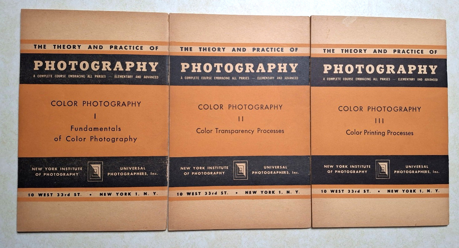 Theory and Practice of Photography Lot 35 Vintage Books 1950s NYI NY Institute