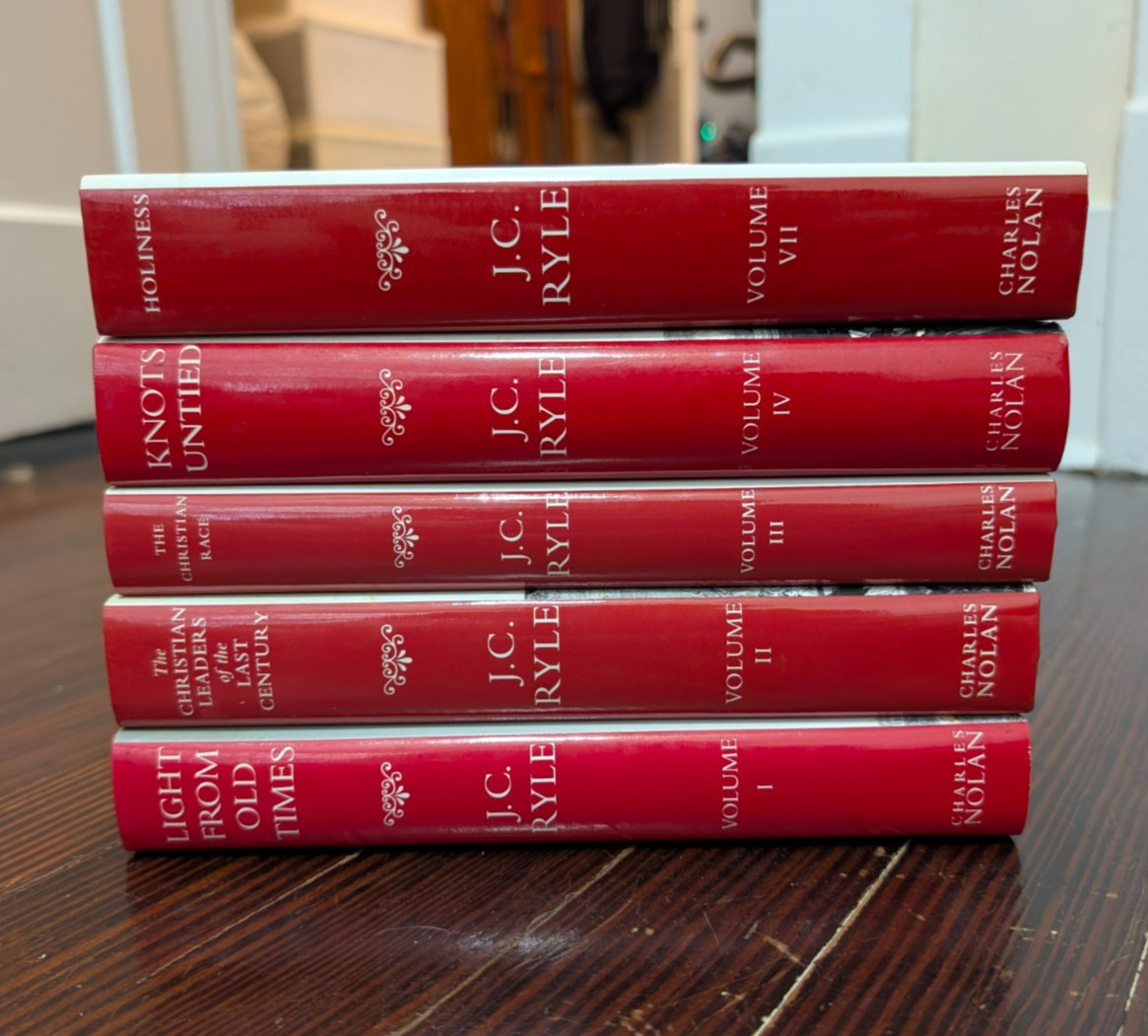 Lot of 5 J. C. Ryle Books Volumes 1, 2, 3, 4, 7 Charles Nolan Publishers – GOOD