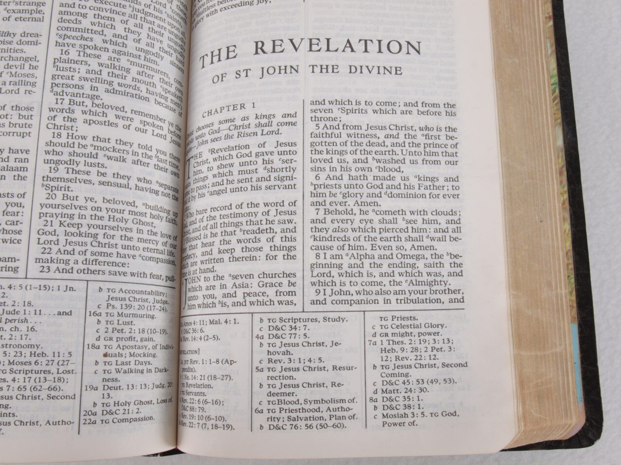 Holy Bible KJV 1979 Latter Day Saints LDS Mormon Black Leather Cover USA Printed