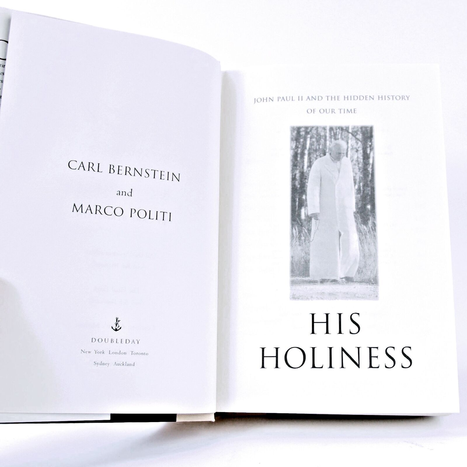 His Holiness John Paul II Hidden History Our Time Bernstein Politi 1996 HC Book