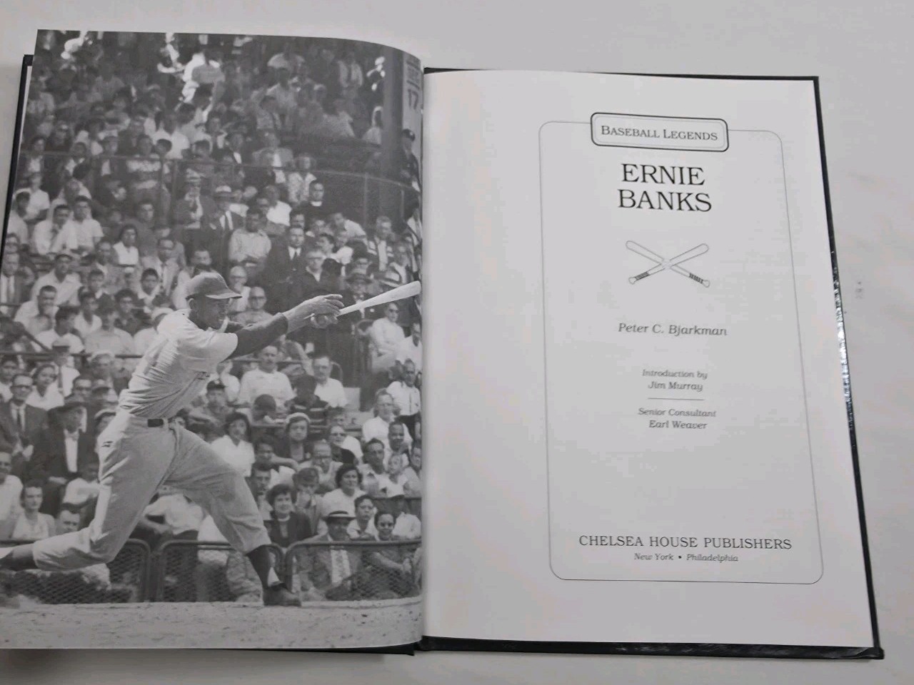 Ernie Banks – Baseball Legends Series – Hardback Book Peter Bjarkman