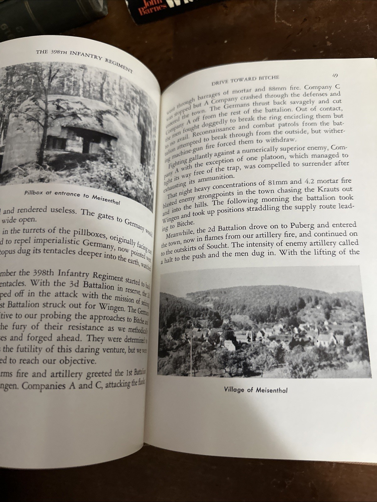 History Of The 398th Infantry Regiment In World War II Hardcover Very Good