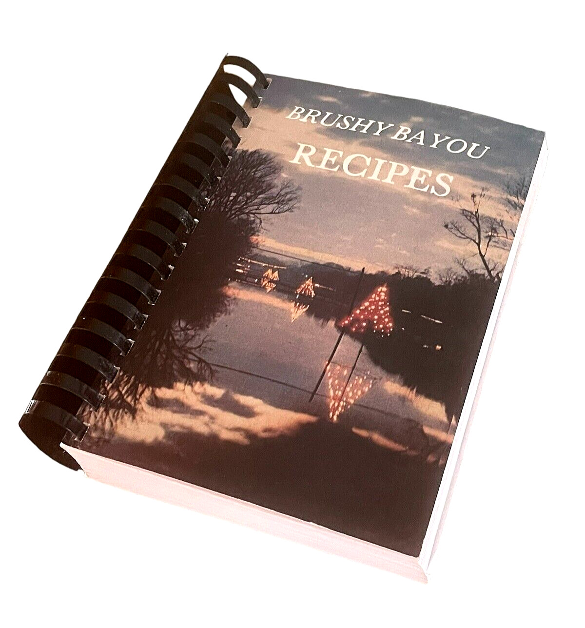 Vintage Brushy Bayou Recipes Cookbook Tallulah Louisiana 582 page Cottagecore