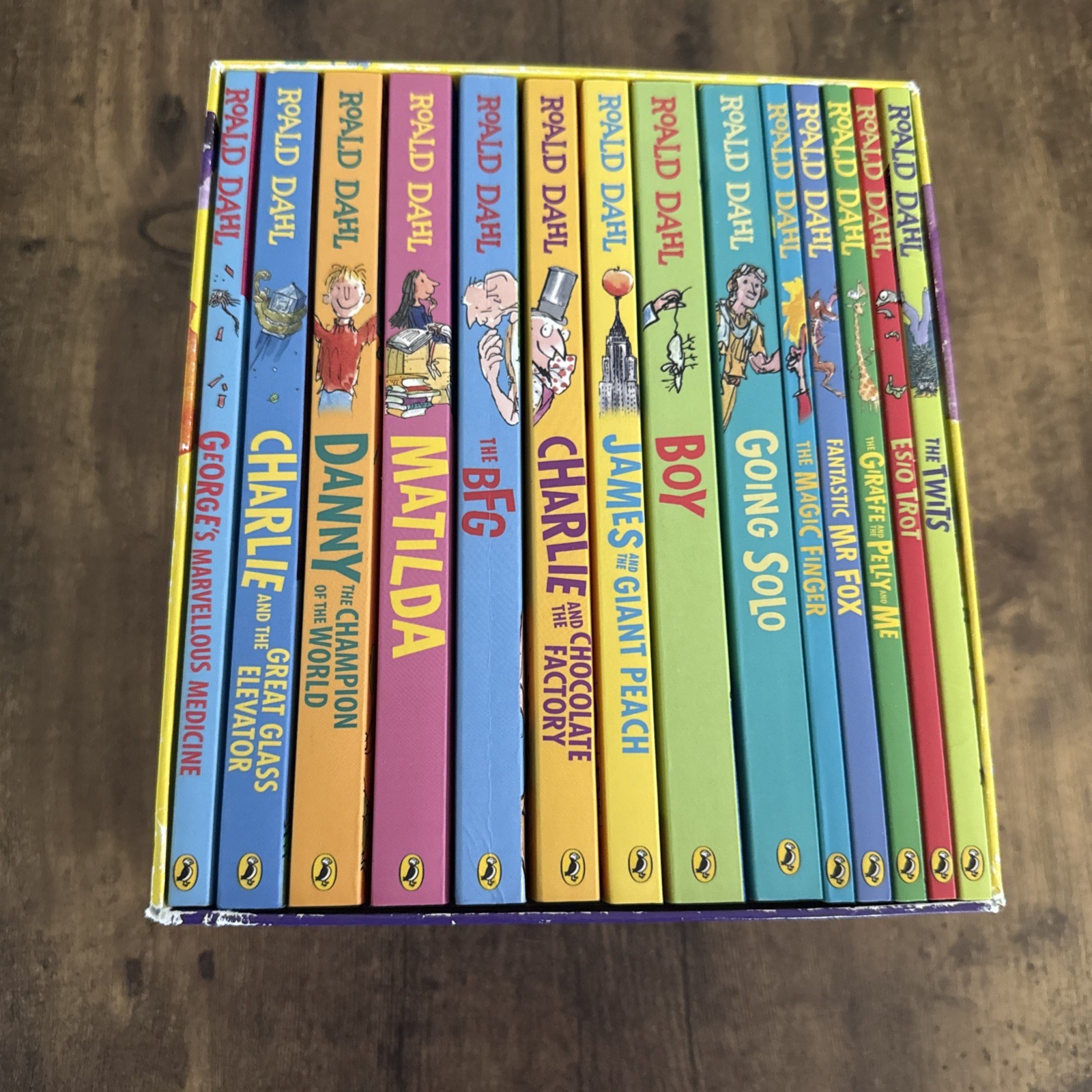 Roald Dahl Collection 15 Fantastic Stories Box Set Including Boy, The BFG, M…