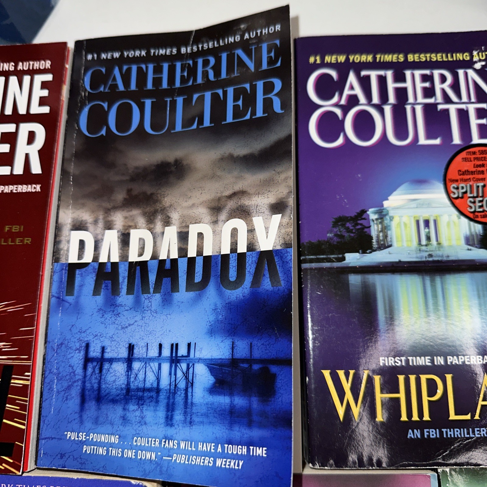 LOT OF 9 CATHERINE COULTER SUSPENSE NOVELS 8 in the FBI Thriller Series+1 Other