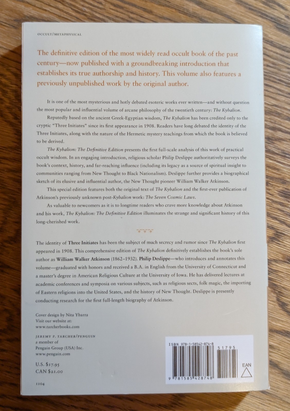 Kybalion : The Definitive Edition by Three Initiates, Philip Deslippe and…