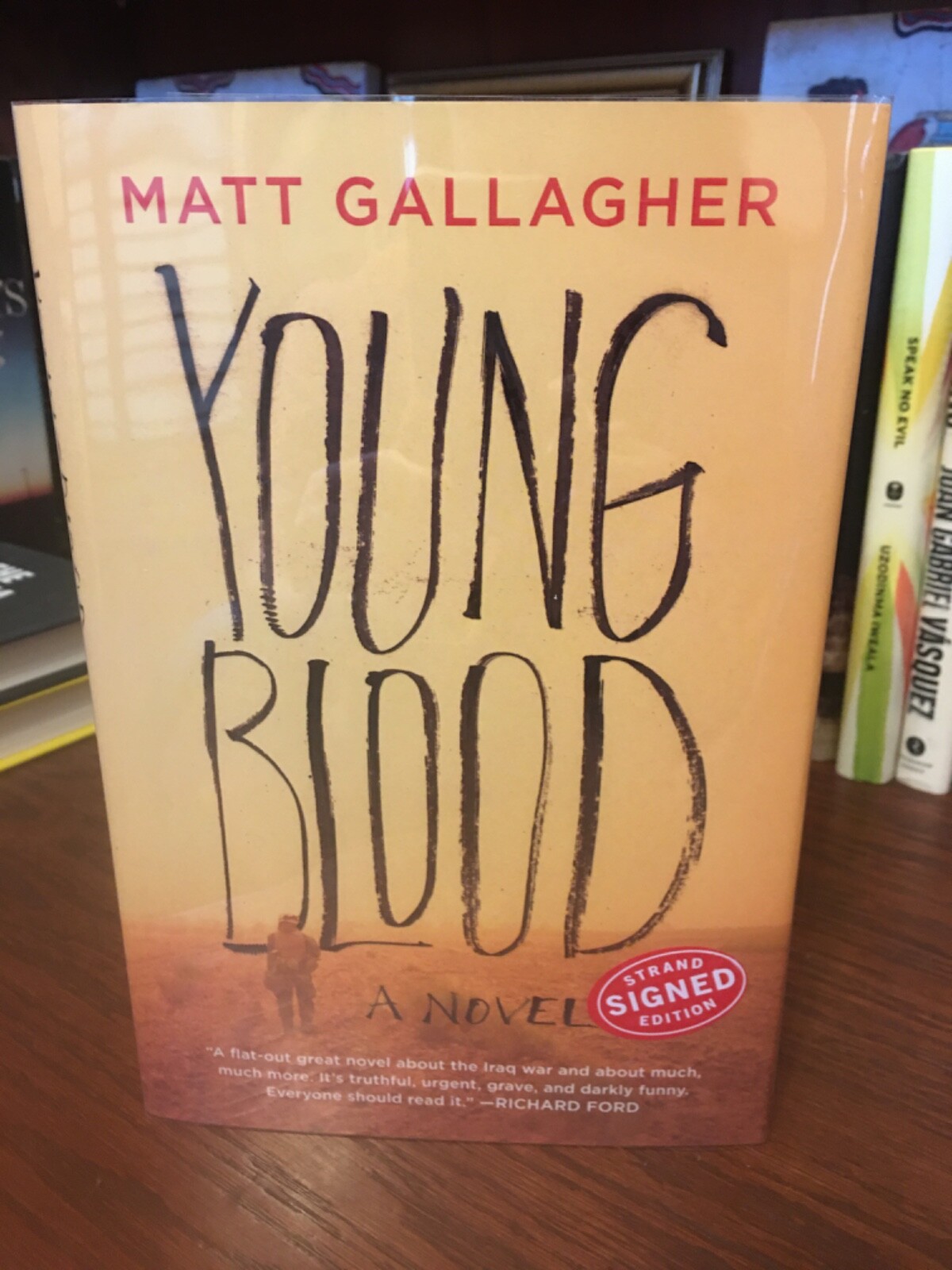 Young Blood Matt Gallagher Signed 1st HC Ptg. Atria 2016 Fine Unread