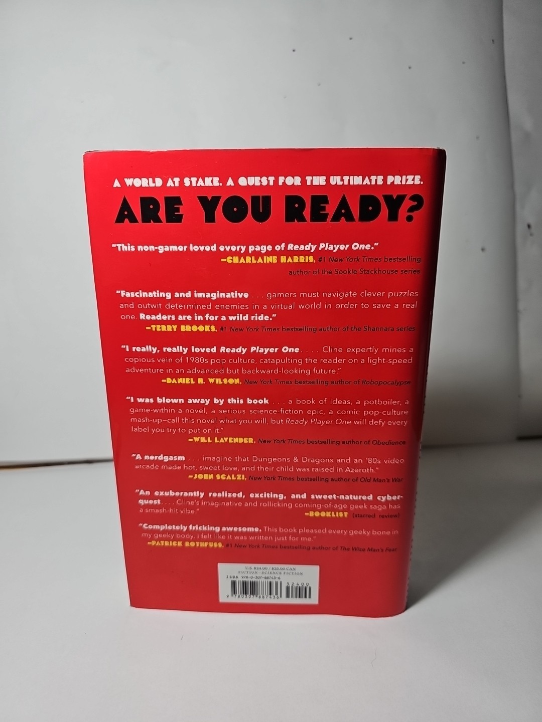 Ready Player One by Ernest Cline – 1st Edition/Early Print Hardcover! 2nd Print