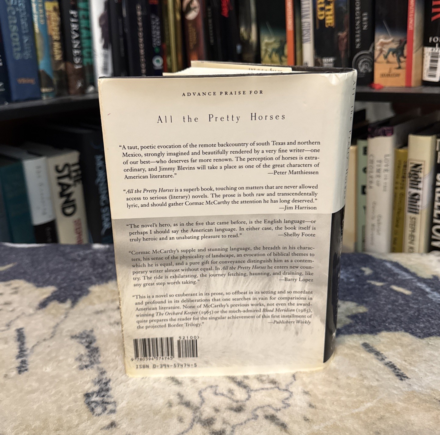 All the Pretty Horses – Cormac Mccarthy (Hardcover) First Edition/1st Print, VG