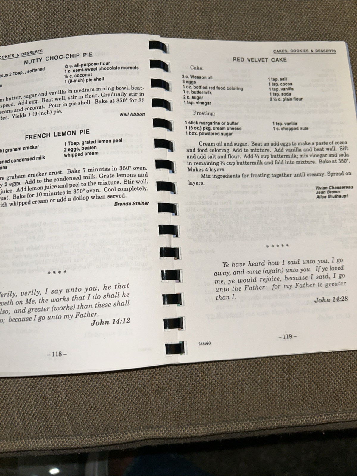 Family Favorites West Acres Baptist Church Cookbook Evans, Georgia 143 Pages