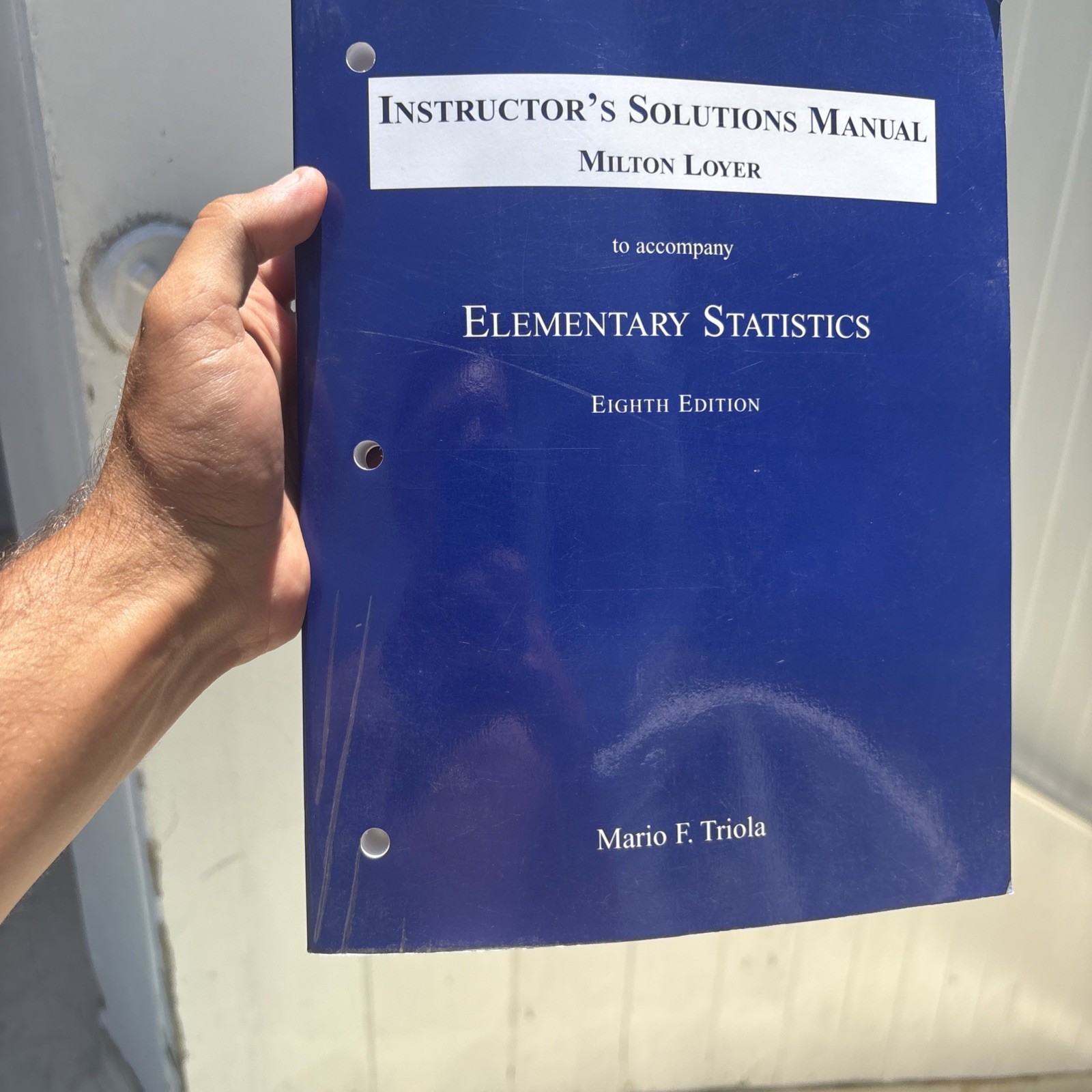 Instructors Guide and Solutions – Paperback, by Mario Triola