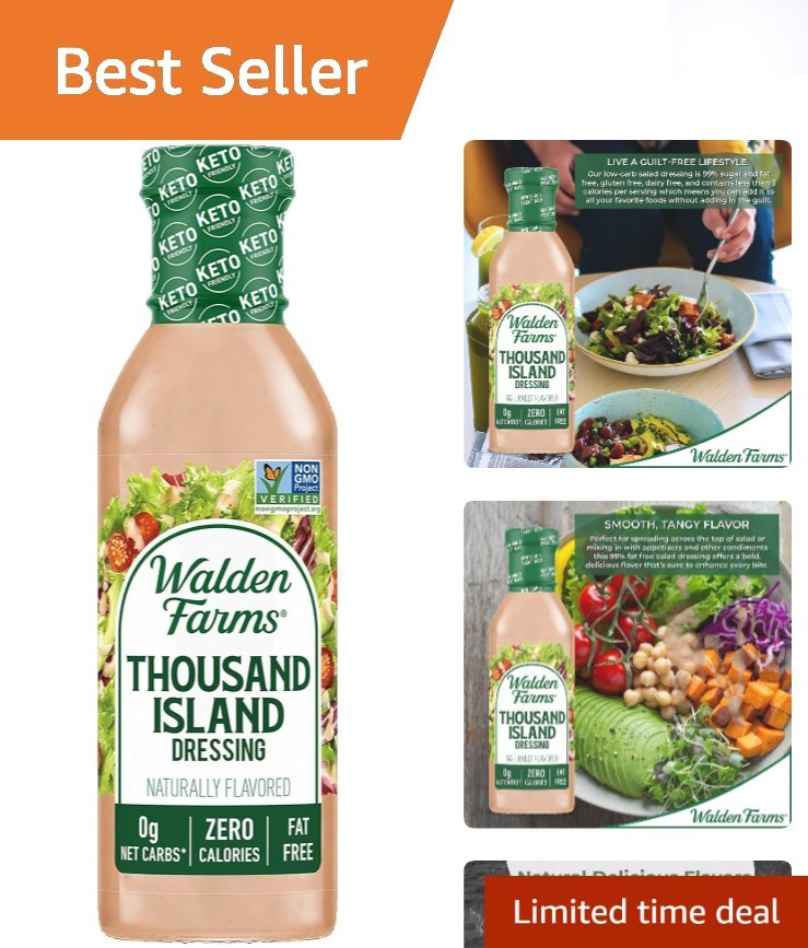 Versatile Thousand Island Dressing – 12 oz Low Carb, Gluten-Free Delight