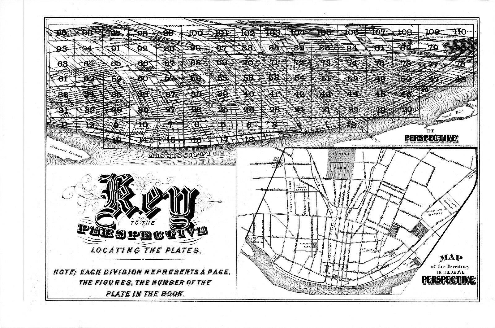 Pictorial St. Louis: The Great Metropolis of the Mississippi Valley 1875 HC 1971