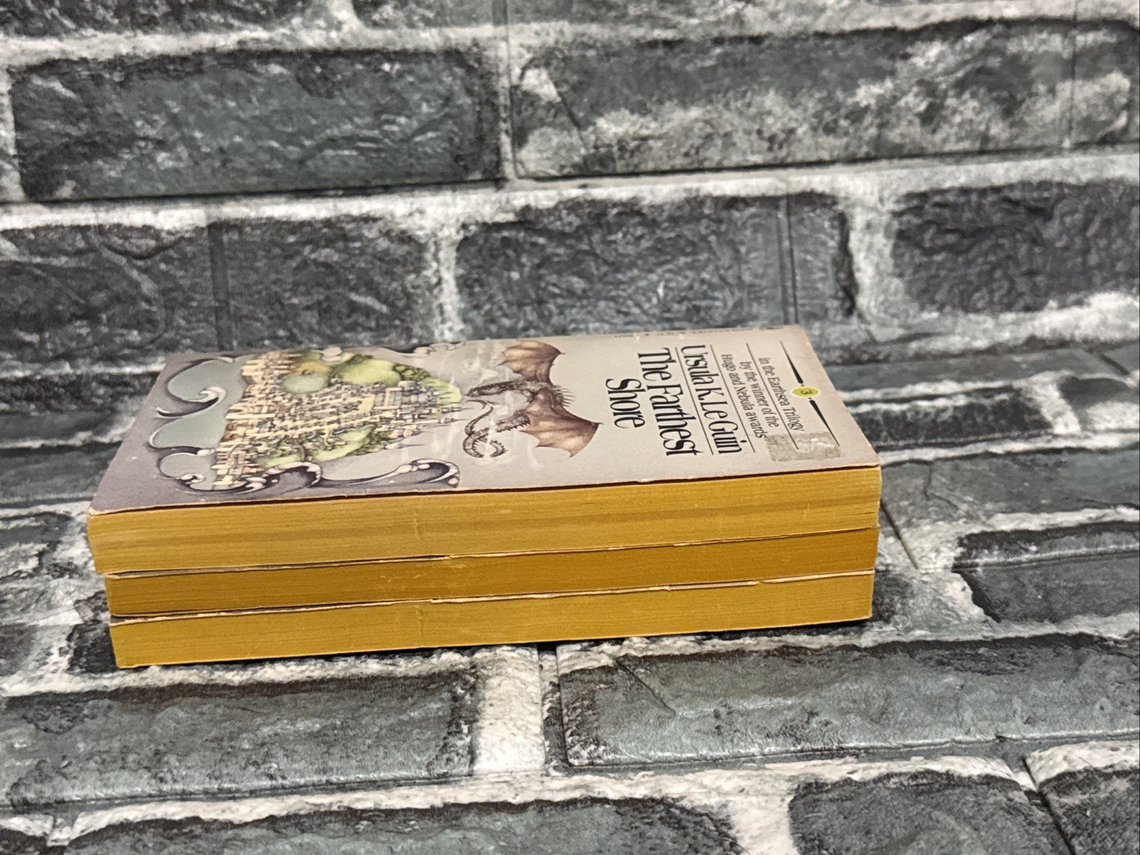 The Earthsea Trilogy by Ursula K. Le Guin Bantam Books 1980 from Box Set MMPB