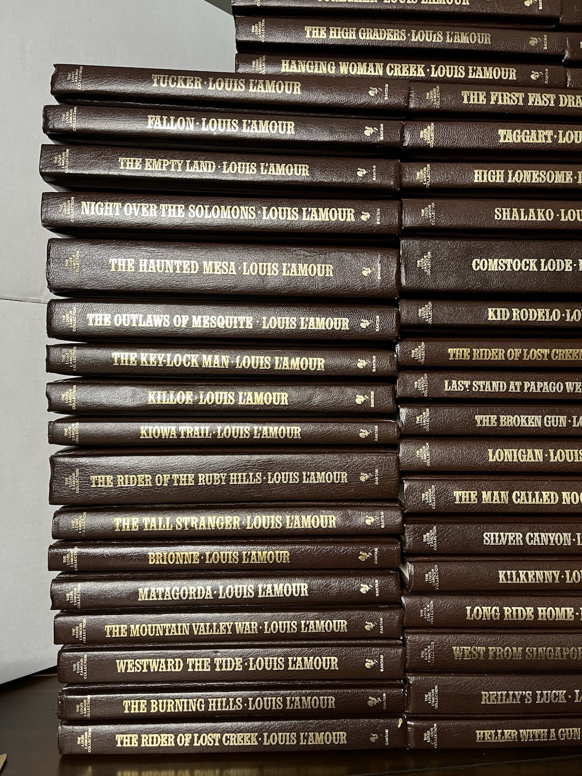 The Louis L’Amour Collection Leatherette Hardcover Books (Sold Individually)